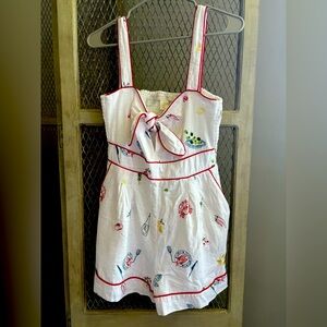 Caroline Constas linen romper sz Small